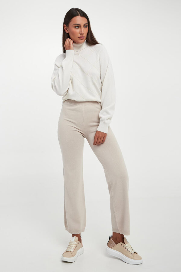 Golf damski wełniany z jedwabiem PESERICO