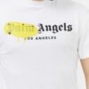 PALM ANGELS Biały t-shirt męski z logo