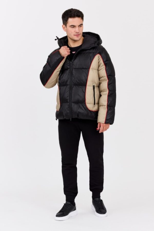 DIESEL Czarna męska kurtka W-OSTEND, Rozmiar 48