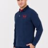 0d612b2c255046f7267cebd2bba4e8f07289fa4a LA MARTINA Granatowy męski longsleeve polo HEAVY JERSEY