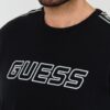 GUESS Czarna męska bluza z lampasami Arlo