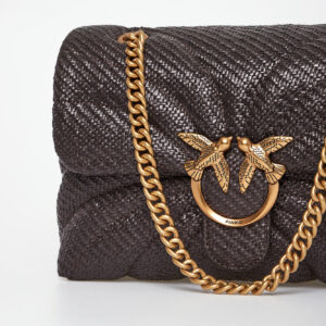 Torebka damska z rafii Love Bag Puff PINKO