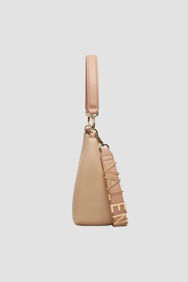 VALENTINO Beżowa torebka księżyc Alexia Hobo Bag