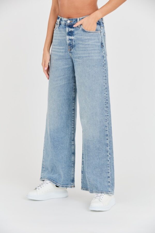 7 FOR ALL MANKIND Niebieskie damskie jeansy Zoey