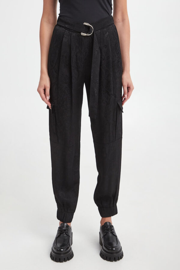 0f3e66011bf713e2c75b689acb4c17249f86b74d Spodnie damskie żakardowe LIU JO