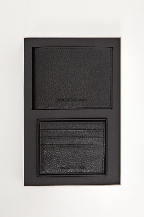 Portfel+Etui męskie skórzane EMPORIO ARMANI