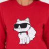 KARL LAGERFELD Czerwona damska bluza Ikonik 2.0