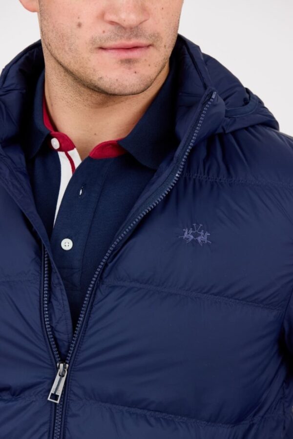 0fd536a1db88d1f93108fbf911bea4a13b711f50 LA MARTINA Granatowa pikowana męska kurtka Outerwear Basic Nylon