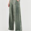 JUICY COUTURE Zielone damskie spodnie Bexley Velour Track Pants