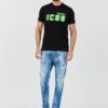 DSQUARED2 Czarny męski t-shirt Icon Blur Cool Fit Tee