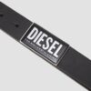 DIESEL Сzarny męski pasek B-GLOSSY II, Rozmiar 90