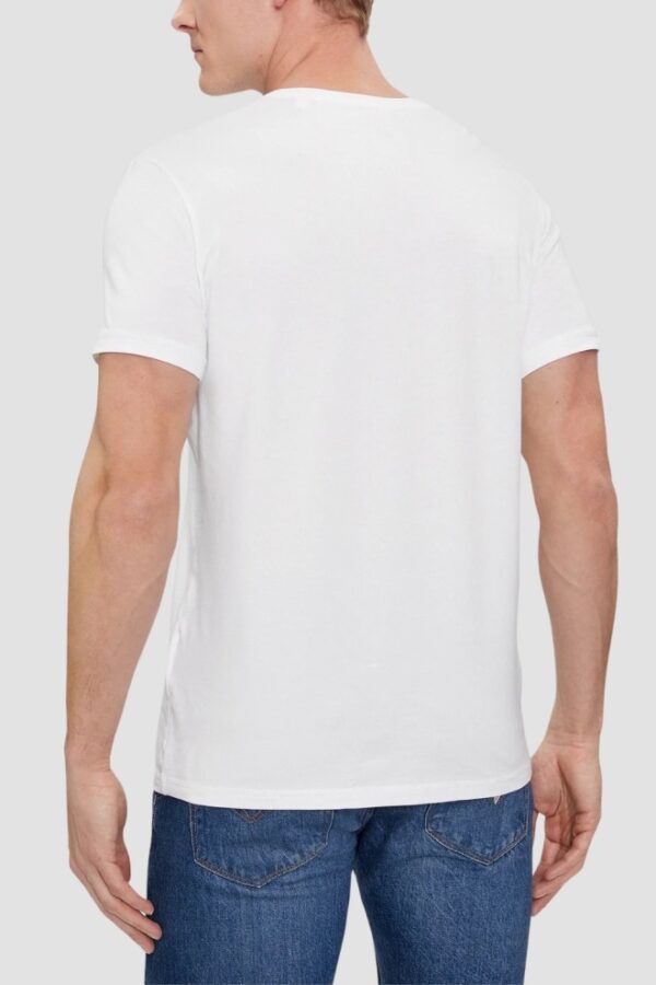 GUESS Zestaw białych męskich koszulek Caleb Hero 2PACK