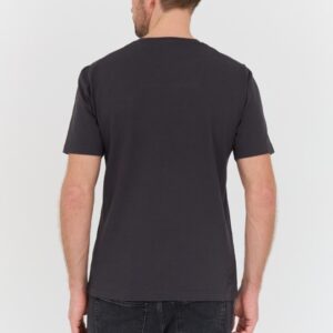 1091d1cc00e4da30c0effd28d09c3edf691d56d8 AERONAUTICA MILITARE Grafitowy bawełniany męski t-shirt M.C