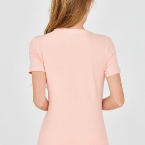 GUESS Damski t-shirt z dużym zdobionym logo