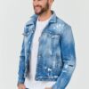 DSQUARED2 Kurtka jeansowa męska Dan Jean Jacket, Rozmiar 56