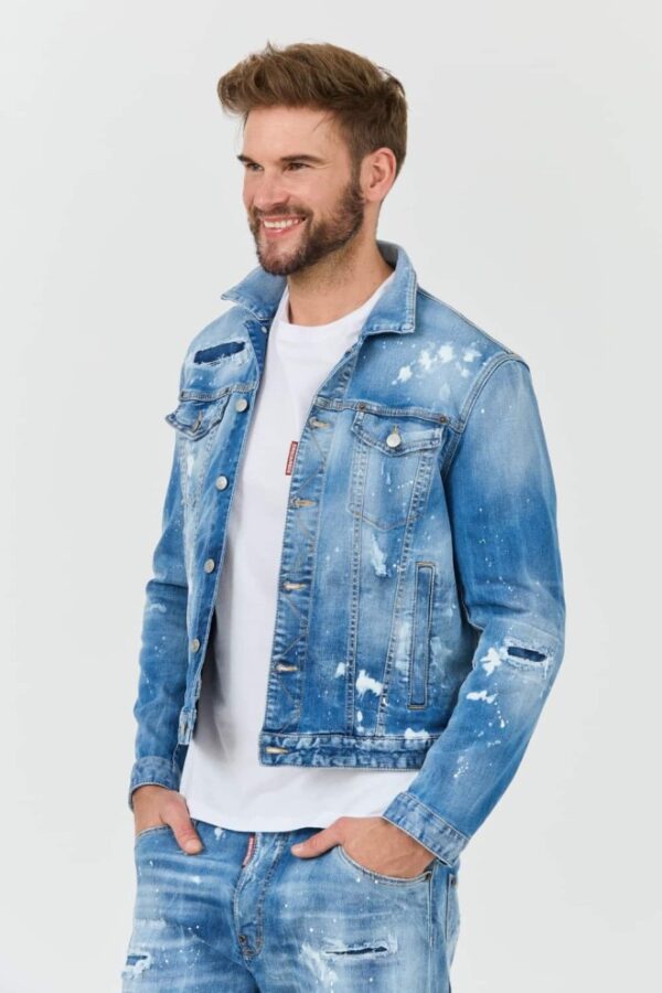 DSQUARED2 Kurtka jeansowa męska Dan Jean Jacket, Rozmiar 56