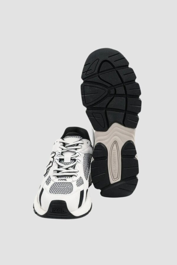 KARL LAGERFELD Białe sneakersy męskie ORION Sidetrim Mix Lo