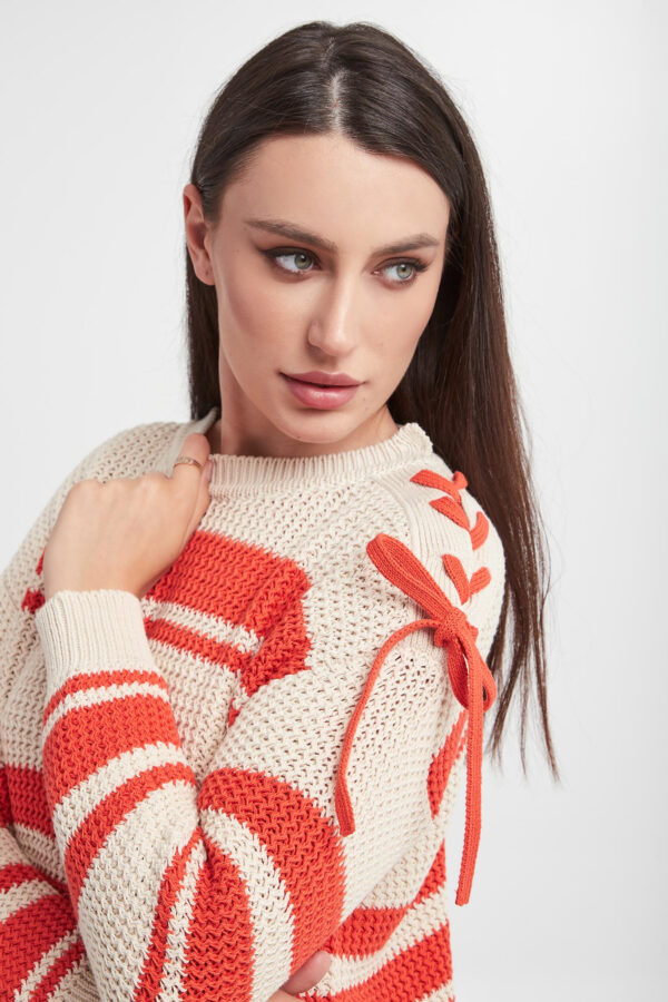 1250f4a80a76cbfb14bc2763e008abd730c3c984 Sweter w paski Vertigo WEEKEND MAX MARA