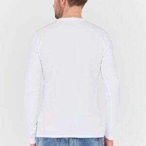 GUESS Biały męski longsleeve Core Tee