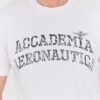 AERONAUTICA MILITARE Biały bawelniany męski t-shirt M.C