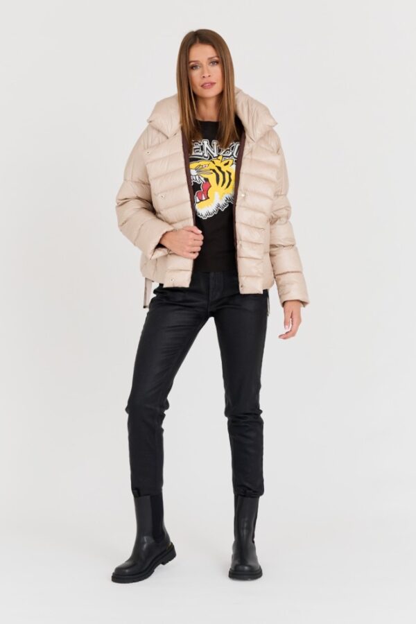 DIEGO M Beżowa damska kurtka, Rozmiar 40 EU - 44 IT