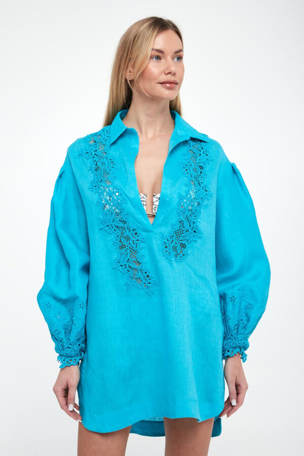 Tunika lniana ERMANNO SCERVINO LIFE