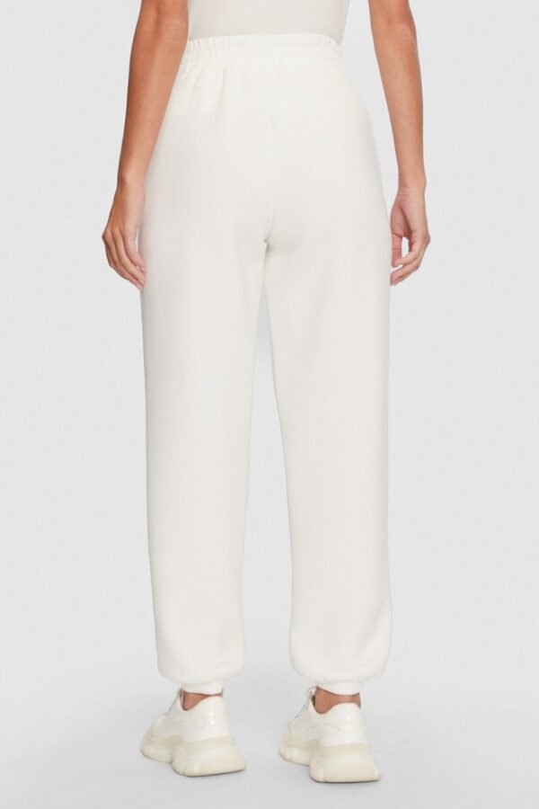 GUESS Dresowe damskie spodnie w kolorze ecru Cecilia Scuba