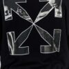 OFF-WHITE Czarna bluza męska z nadrukiem na plecach