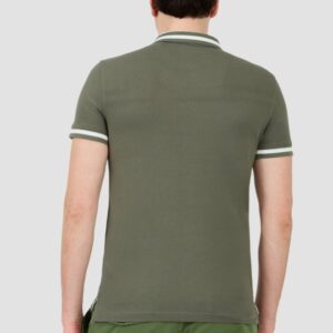 AERONAUTICA MILITARE Zielone męskie polo Short Sleeve