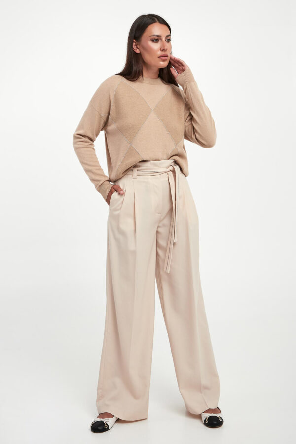 Sweter damski z jedwabiem i kaszmirem PESERICO