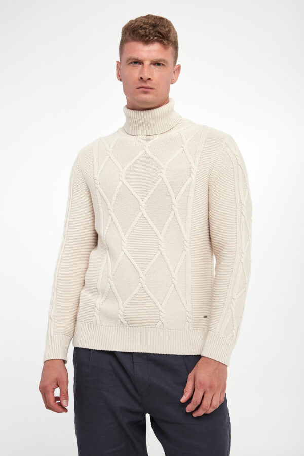 Golf męski z wełną Liono JOOP!