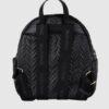 14b2a8b2bb7f1291826d1f95c2c80e36a442882f VALENTINO Tłoczony czarny plecak z logo sunny re backpack