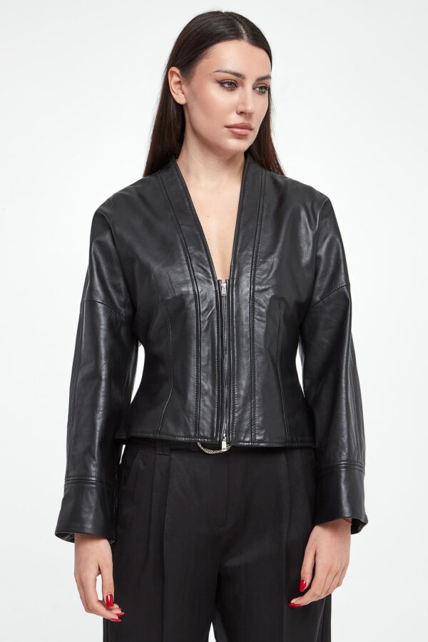 1528c98dbe8bbc8b43c1f9f5db4ca47afcfa93f5 Kurtka damska skórzana Daily MARELLA