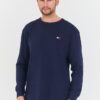 TOMMY JEANS Granatowy męski longsleeve