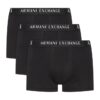 ARMANI EXCHANGE Czarne bokserki 3PACK