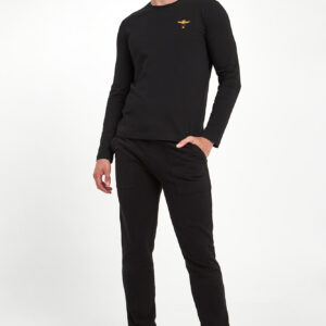 Longsleeve męski z logo AERONAUTICA MILITARE