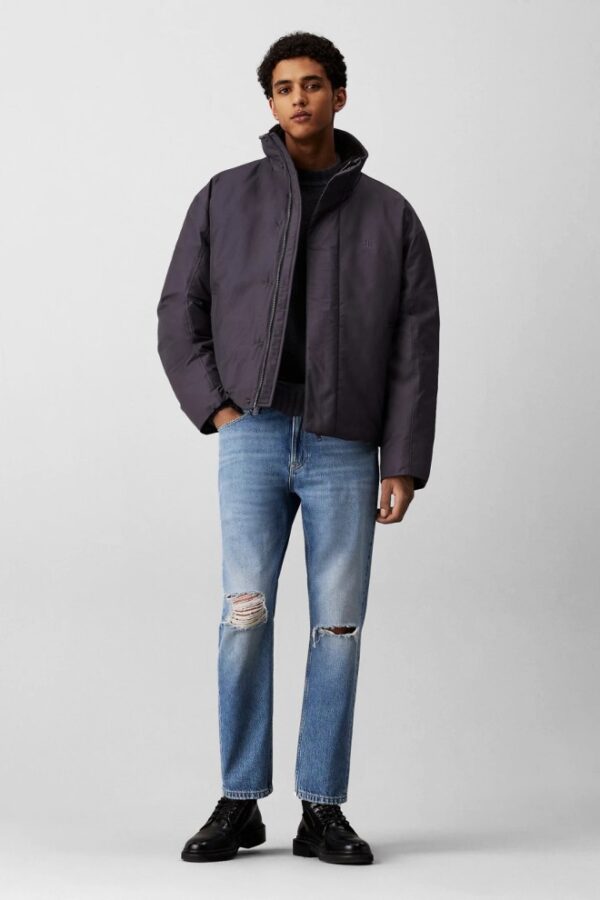 CALVIN KLEIN Błękitne męskie jeansy Dad Jean