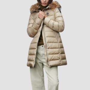 15dc5da52568cef2130bdc7f92f9397da36c2dae BLAUER Beżowa damska kurtka Kristin Raincoat Long Jackets