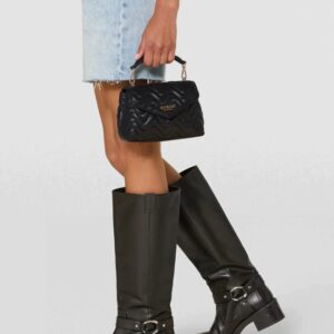 GUESS Czarna pikowana torebka damska Mini