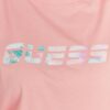 16c0e3c268d2c8af04c3246e918efff006ea69f2 GUESS Brzoskwiniowy t-shirt damski z kolorowym logo