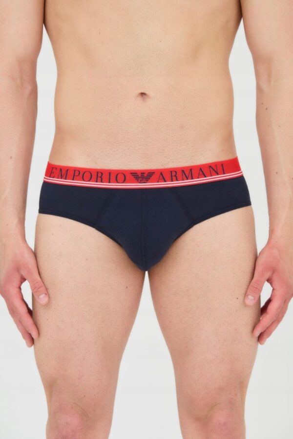 EMPORIO ARMANI Slipy granatowe 3-pack