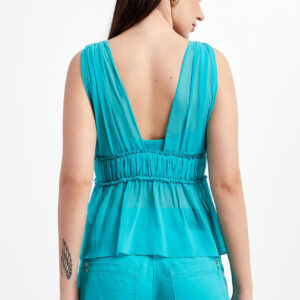 1787c10abab268d1938269dddae50de25878101b Top damski szyfonowy PATRIZIA PEPE