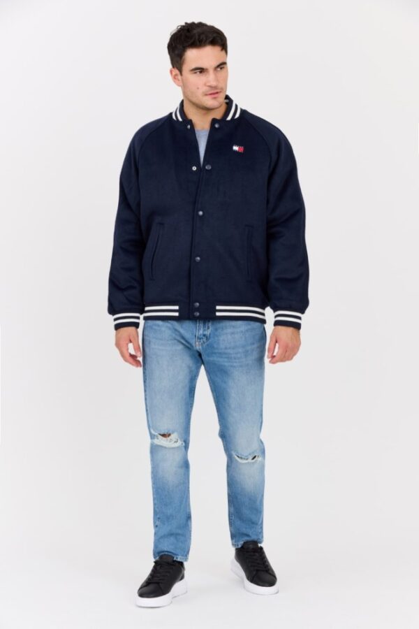 17b839f5f9d1256655ee5a799c65a4944b0575a0 TOMMY JEANS Granatowy męski bomber z domieszką wełny Varsity