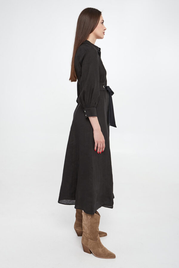 17bb331c5e84a2e63fc850d89e581d8ac23b7cd7 Sukienka lniana Estasi MARELLA MONOCHROME