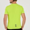 EA7 Neonowy męski t-shirt bawełniany
