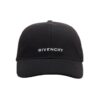 GIVENCHY Czarna czapka z daszkiem Curved