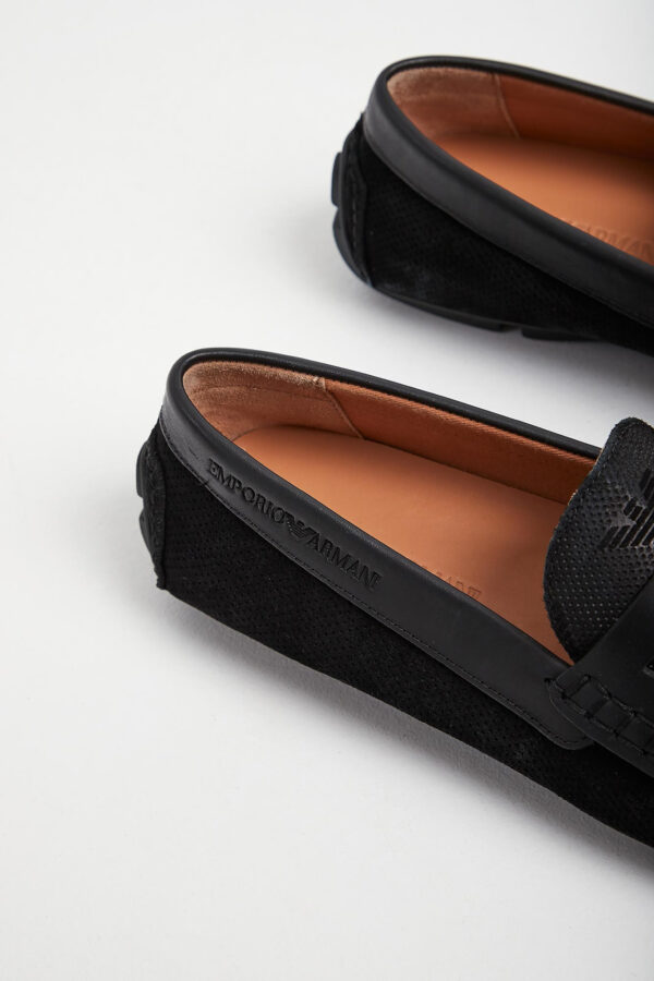 17d5bbc908622ad9b7717ed892873c331630c60f Mokasyny męskie zamszowe EMPORIO ARMANI