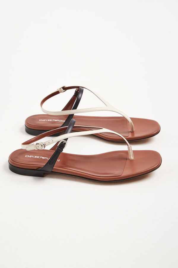 18b1f6a6623a7965be886e260c22a954e94e7942 Sandały skórzane EMPORIO ARMANI