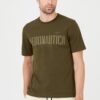 AERONAUTICA MILITARE Zielony bawełniany męski t-shirt