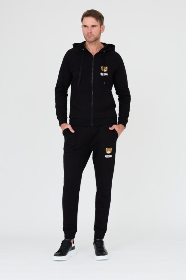 MOSCHINO Czarne męskie spodnie dresowe